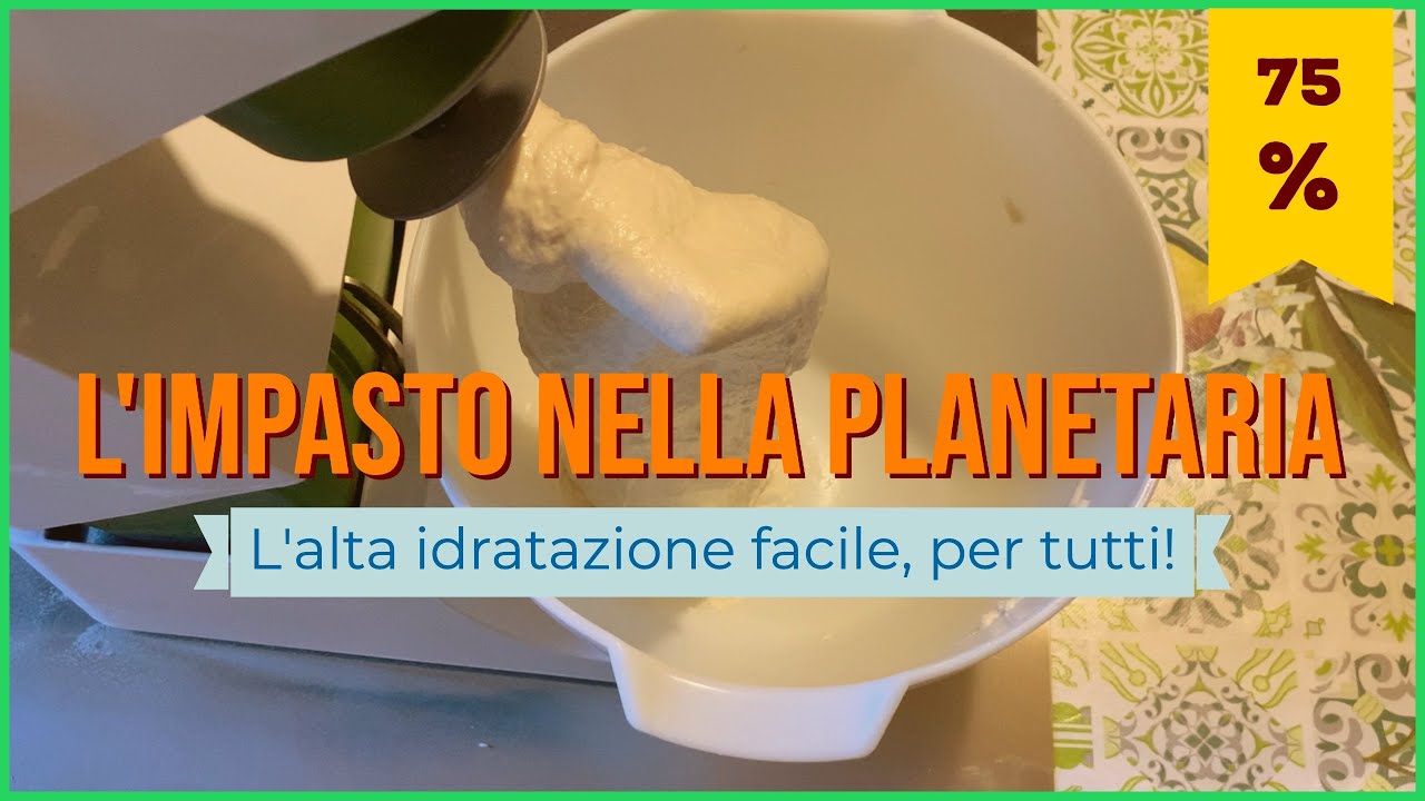 Come fare l'impasto della pizza nella planetaria